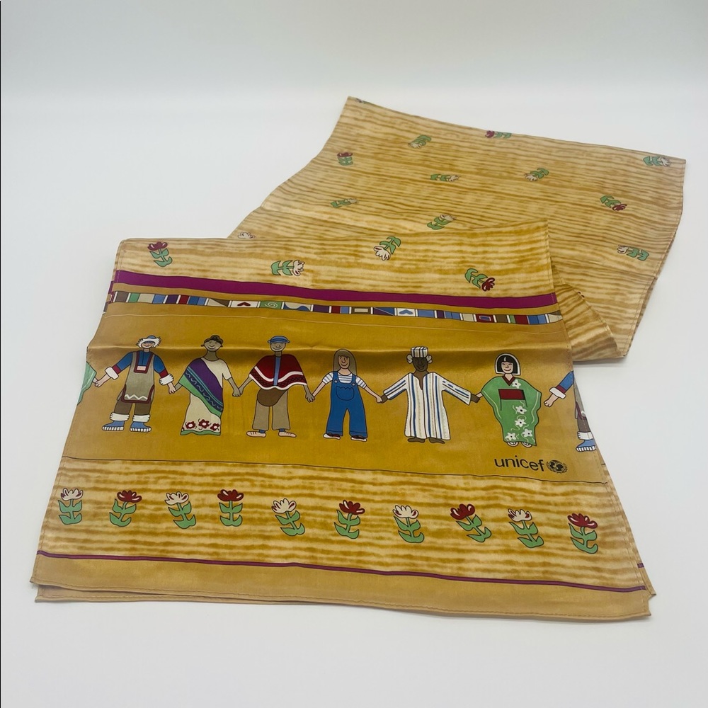 Vintage Silk UNICEF Scarf